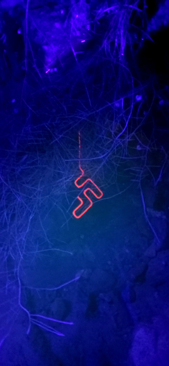 link button to the video work: blue basement