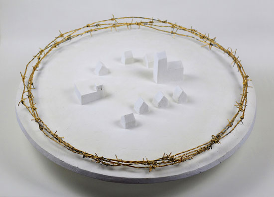 link button to the objects: villages